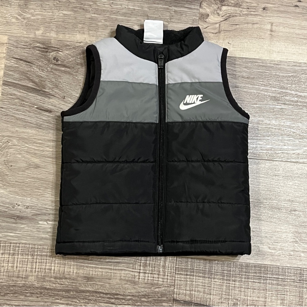Nike Kids Black and Gray Vest